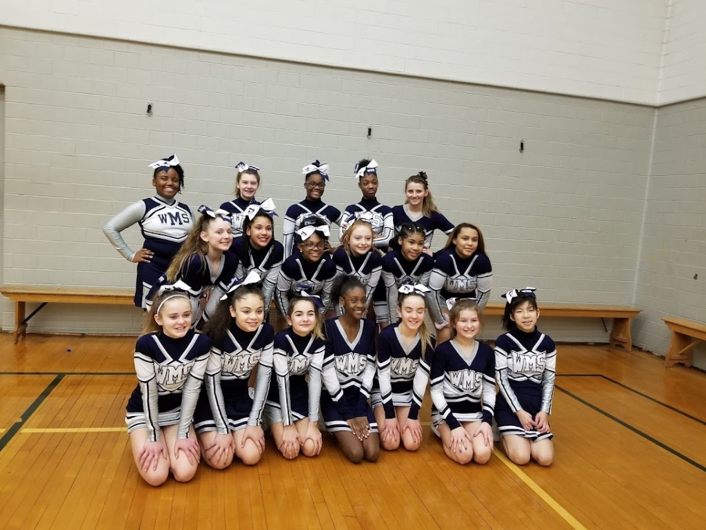 First time getting to cheer, 8th grade